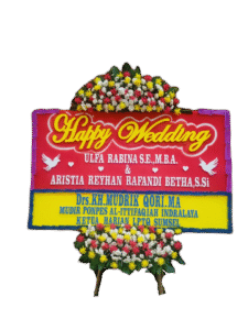 bunga papan wedding, toko bunga online, pesan bunga papan