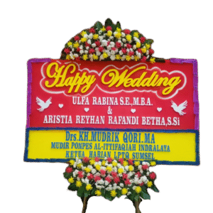 bunga papan wedding, toko bunga online, pesan bunga papan