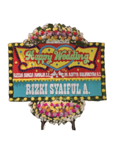 bunga papan wedding, toko bunga online, pesan bunga papan