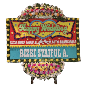 bunga papan wedding, toko bunga online, pesan bunga papan