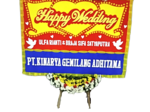 bunga papan wedding, toko bunga online, pesan bunga papan
