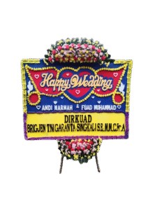 bunga papan wedding, toko bunga online, pesan bunga papan