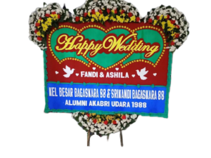 bunga papan wedding, toko bunga online, pesan bunga papan