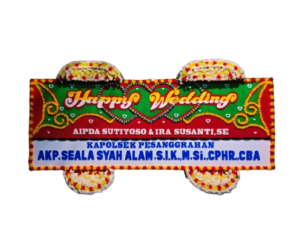 bunga papan wedding, toko bunga online, pesan bunga papan