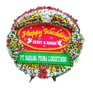 bunga papan wedding, toko bunga online, pesan bunga papan