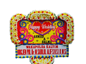 bunga papan wedding, toko bunga online, pesan bunga papan